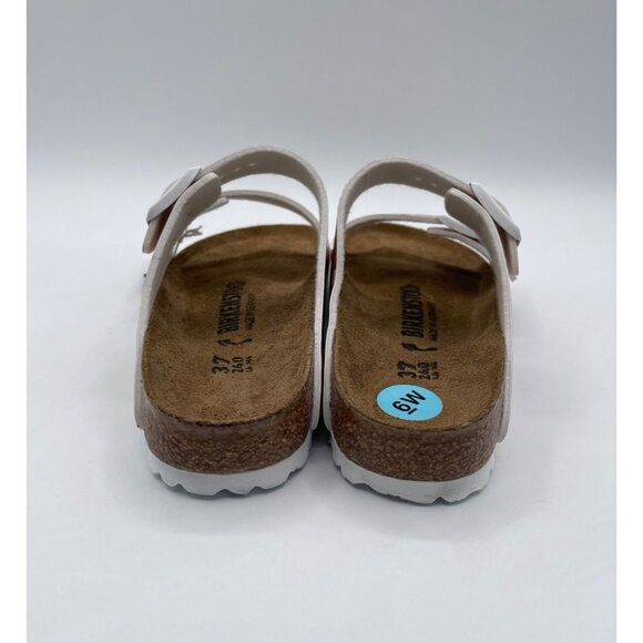 Birkenstock Women's Arizona Birko-Flor / Sandals - New Beige - Size 6 - Picture 4 of 6